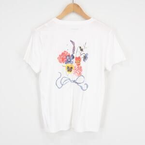 J.Crew The Flowers Vintage Jersey Graphic T-Shirt White Size M NWT